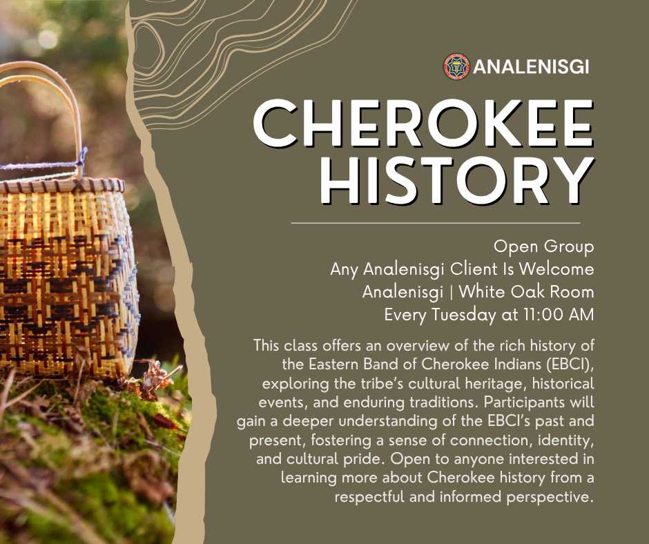 Cherokee History group flyer
